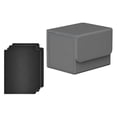 thumbnail image 2 of Caja para más de 100 cartas coleccionables con fundas premium y cierre magnético Gris, 2 of 9