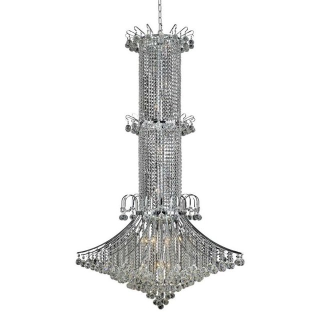 Elegant Lighting Toureg 44" 20 Light Spectra Crystal Chandelier