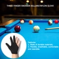 thumbnail image 5 of 3-Finger Open Lycra Snooker Billiard Gloves Left/Right Hand Universal Pool Glove Black, 5 of 5