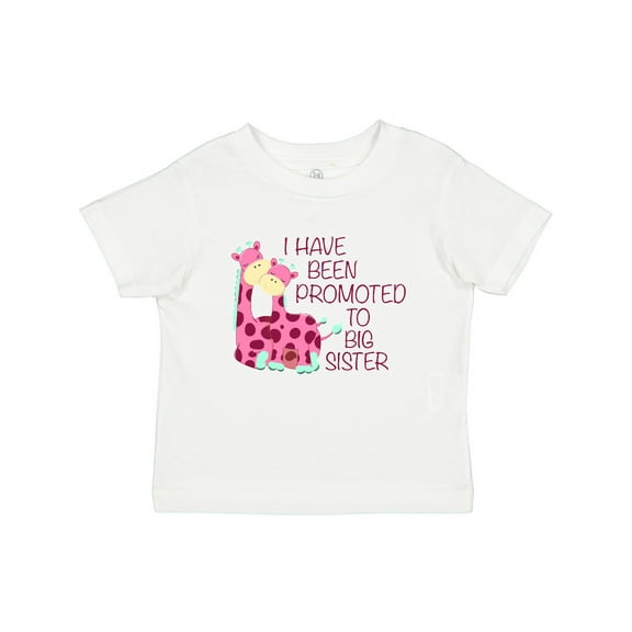 Inktastic I Have Been Promoted to Big Sister Pink Girls Baby T-Shirt