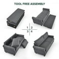 thumbnail image 6 of Zinus 55" Josh 2-Seater Indoor Loveseat, Dark Grey, 6 of 8