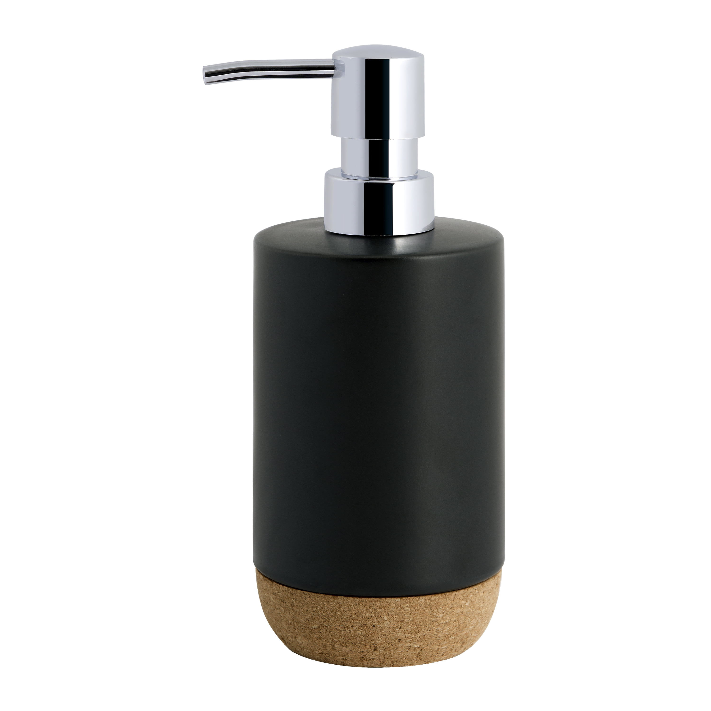Better Homes & Gardens Matte Black Ceramic and Cork Lotion Pump