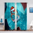 thumbnail image 4 of Blue Butterfly Purple Floral Dreamy Tulle Curtains for Living Room Sheer Voile Curtain Bedroom r Kitchen Window Treatments, 4 of 6