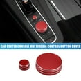 thumbnail image 2 of Unique Bargains Console Centrale Multimédia Bouton de Commande Couvercle pour Cadillac CT6 XT4 XT5 XT6 2019 2020 Rouge (Lot de 2), 2 of 6