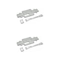 thumbnail image 4 of Bewildely Placa inferior de caja de cambios Control remoto 1:28 Piezas de actualización de camión Plata Type3 NO3 Bewildely CBP206170, 4 of 6