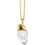 AYANA WELLNESS AYANA Clear Quartz Pendant Necklace - The Most versatile, Multipurpose, Powerful Healing Stone