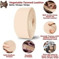 thumbnail image 4 of ELW Leather Blank Belt - 3-4 oz 1.2-1.6mm Thickness - Size 3/4"x50" 1.9x127cm Cowhide Vegetable Tanned - Full Grain Strip, Strap - Ideal for DIY Belts - for Tooling, Crafting & Stamping, 4 of 9