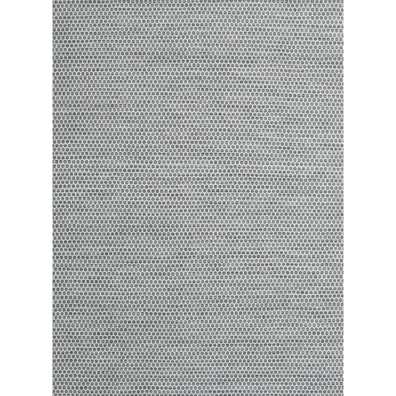 Ahgly Company Machine Washable Indoor Rectangle Contemporary Sonic Silver Gray Area Rugs, 5' x 7'