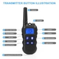 thumbnail image 3 of Dog Training Collar With Remote Control and Walkie-Talkie Bark Collar Rechargeable Waterproof Dog Shock Vibration Beep Training Collars for 1 Large or Small Dogs, 3 of 8