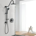 thumbnail image 2 of PROOX Shower System with 8" Rain Shower Head, 5-Function Handheld Shower, Adjustable Slide Bar, with Rough-in Valve, 2 of 8
