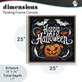 thumbnail image 4 of Stupell Industries Rustic Lodge Happy Halloween with Ornate Details Brown Floating Frame Canvas Art, 25 x 25, by Creative Studio, 4 of 8