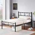 thumbnail image 3 of Queen Bed Frames with Headboard, Upholstered Platform Bed with Wood Slats 800 lbs Support , Noise Free, No Box Spring Needed, Dark Grey, 3 of 9