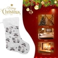 thumbnail image 4 of Coolnut 2 PSC Christmas Stockings Raccoon Cute, 17.7" Xmas Fireplace Santa Socks Christmas Tree Hanging Stockings Decoration for Christmas Holiday Xmas Gift, 4 of 6