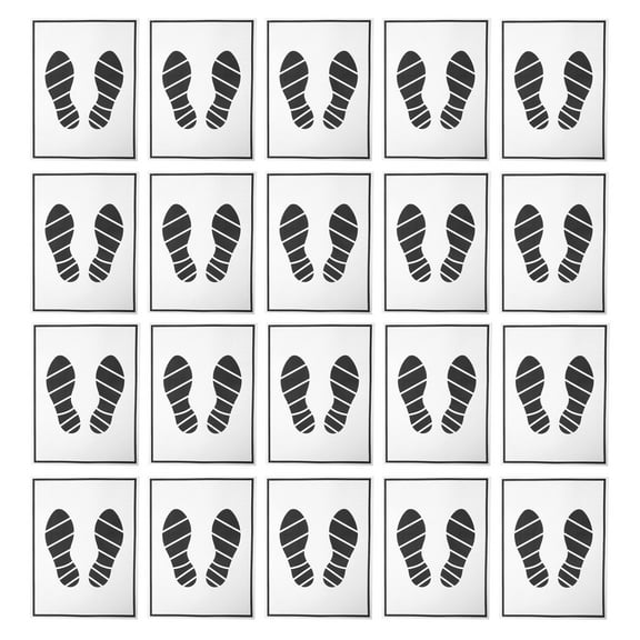 POPETPOP 50Pcs Premium Car Floor Cover Disposable Paper Foot Mats Vehicle Pads Assorted Color