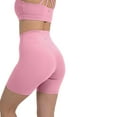 thumbnail image 6 of YITTY Active Women's UltraLuxe High Waist Biker Shorts – 3''/6'' Squat Proof, Tummy Control, Compression, Pink Sorbet, 3X, 6", 6 of 7