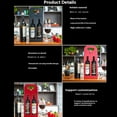 thumbnail image 4 of heritaly Elegant Foldable Handheld Red Wine Box For Wine Connoisseurs Can Safely And Neatly Transport Both Matte Red, 4 of 6