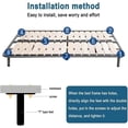 thumbnail image 5 of Adjustable Metal Bed Legs, Set of 2, Universal Fit for Bed Frames, Compatible with Metal Slats, Wardrobes, Sofas, Height 18-33cm (Gray), 5 of 5