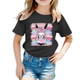 thumbnail image 1 of XDZJLR T-Shirts Filles Enfants Pâques Graphique Coupe Ample Décontractée Manches Courtes Col Rond pour Garçons Vêtements 3-4 Ans, 1 of 4