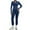 Navy, variant on BODOAO Women's Workout Set, Long Sleeve Full Zip Jacket and High Waisted Leggings, Two Piece Athletic Tracksuit, Slim Fit Activewear for Yoga Gym Beige L