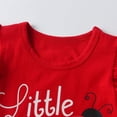 thumbnail image 2 of Toddler Baby Girl Clothes Cartoon Pattern Ruffled Tops and Shorts Summer Outfits Red 2-3T, 2 of 6