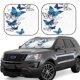 thumbnail image 1 of Fotbe Blue Flying Butterflies Juego de 2 Piezas de Parasoles para Parabrisas | Bloqueador Solar para Auto | Accesorios Plegables para Protección Solar Interior-Large, 1 of 6