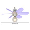 thumbnail image 2 of Ventilador de techo Lámpara LED Base E27 Bombilla LED de 52 cm Ventilador de techo Luz de ventilador de techo interior, 2 of 8