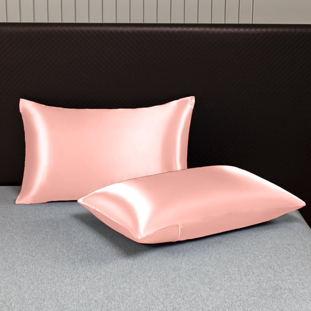 Paquete de 2 fundas de almohada para cuerpo de satén refrescante | Estuche largo de terciopelo suave y transpirable para durmientes calientes y sudores nocturnos | Comodidad para todas las