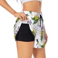 thumbnail image 2 of Haiem Lavender Flowers Women's 2 in 1 Running Shorts - Lightweight Athletic Workout Gym Yoga Breathable Sports Shorts Liner with Phone Pockets-X-Large, 2 of 9