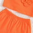 thumbnail image 6 of Girl Sets Size 7-8 Ropa Para Niñas De 8 Años, Three Piece Set Of Girls' Solid Color Fashionable Casual Long Sleeved Top+floral Camisole+shorts, 6 of 9