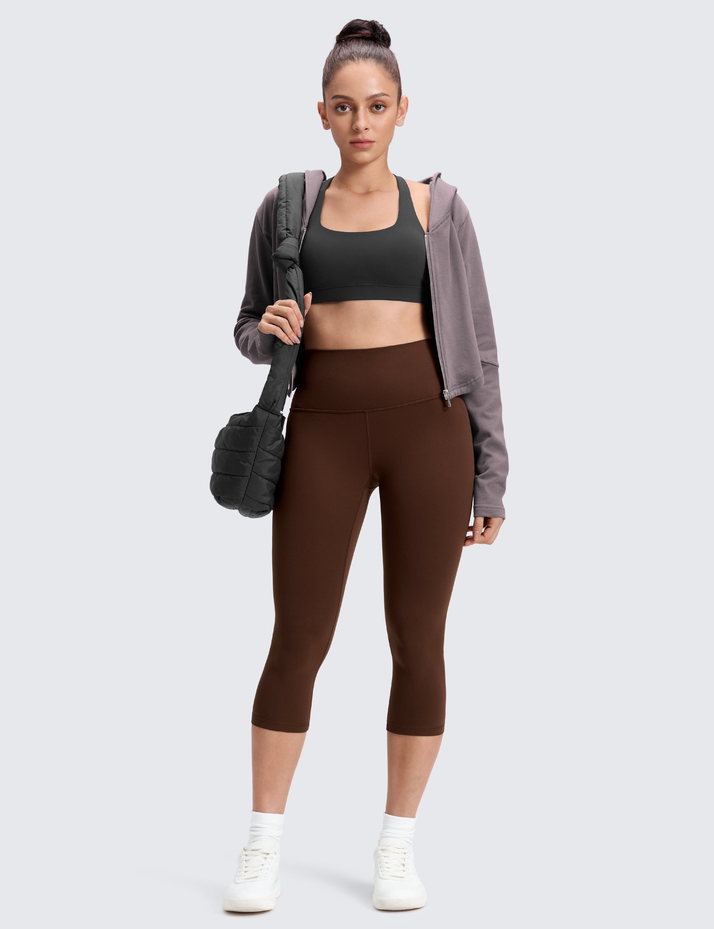 CRZ YOGA Butterluxe Yoga Capris Leggings 19'' High Waisted Workout Soft Athletic Lounge Womens Pants