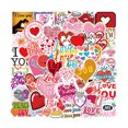 thumbnail image 4 of 50pcs Valise Autocollant PVC Imperméable à l'Eau Ordinateur Portable Autocollant Anglais Phrase Réfrigérateur Autocollant Imperméable à l'Eau Réfrigérateur Décoration Paster, Type 8, 4 of 7