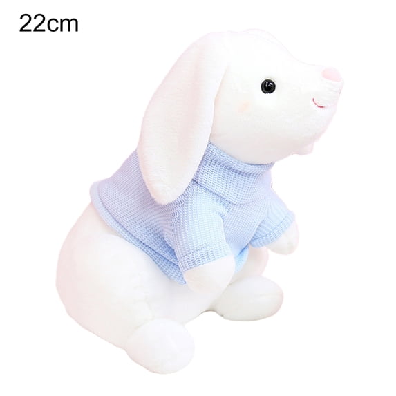 LIWEN Plush Rabbit Doll High Simulation Breathable Decorative Toy Plush Bunny Animal Stuffed Toy for Children