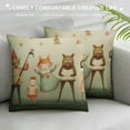 thumbnail image 3 of GOSMITH Merry Christmas Nutcracker Lumbar Throw Pillow Cover, Winter Xmas Holiday Party Cushion Case Decoration for Sofa Couch, 3 of 5