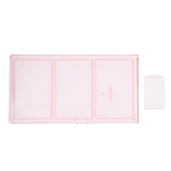 Photo Frame 3 Openings Clear PC Display 3in 4x3 Picture with Stand Triple Picture Frame for Instant Photo Desk Decor Pink