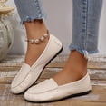 thumbnail image 4 of Crunowin Women's Soft Sole Casual Flats, Soft Sole Spring/Summer Covered-Toe Versatile Everyday Comfort Shoes Beige, 4 of 9