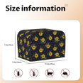 thumbnail image 2 of Rateoe Sunflowers Pattern Toaster Covers 2 Slice Wide Slot,Bread Machine Cover,Bread Dust Cover & Fingerprint Protection,Appliance Covers, 2 of 7