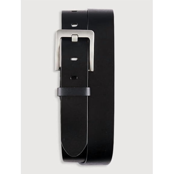 Leather-Stitched Belt Black 46/48