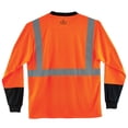 thumbnail image 2 of Ergodyne GloWearÂ® 8291BK Type R Class 2 Black Front Long Sleeve T-Shirt, Orange, 5XL, 2 of 2