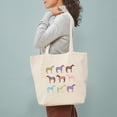 thumbnail image 3 of CafePress - Colorful Horse Pattern Tote Bag - Unisex Canvas Tote Bag, Beige, 1-Piece, 3 of 7
