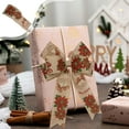 thumbnail image 2 of JeashCHAT Christmas Wired Ribbon Roll, 2.56 Inch x 5.47 Yards Snowflake/Poinsettia/Santa Claus/Pinecone Fabric Ribbon for Gift Wrapping Wreaths Bows Xmas Tree Holiday Decor DIY Crafts, 2 of 6