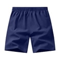 thumbnail image 4 of Hearthz Quick Dry Shorts Men Elastic Waist Lightweight Athletic Gym Mens Shorts with Pockets Summer Mens Beach Shorts Navy XL, 4 of 4