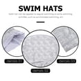 thumbnail image 3 of UPOUART Swimming Caps Light Grey Waterproof Protect Hair Swimming Activities 1Set, 3 of 6