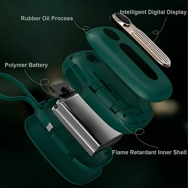 2 en 1 Chauffe-Mains Rechargeable 10000mAh Poche Chauffe-Eau Portable  Chauffage électrique Batterie Externe Chargeur avec Cable USB 