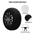 thumbnail image 3 of Kdxio Spare Tire Cover for RV Trailer, Waterproof Wheel Cover,Camper Spare Tire Cover Fit for Rv SUV Truck Travel Trailer -Happy Mardi Gras, 3 of 8