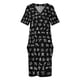 thumbnail image 4 of Vestido con botones y simbolos de alquimia vestidos elegantes de mujer para vestido de noche, 4 of 7
