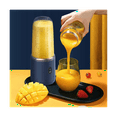 thumbnail image 4 of 6 Blades Portable Juicer Cup Juicer Fruit Cup Automatic Small Electric Juicer Smoothie Blender Food Processor,A, 4 of 8