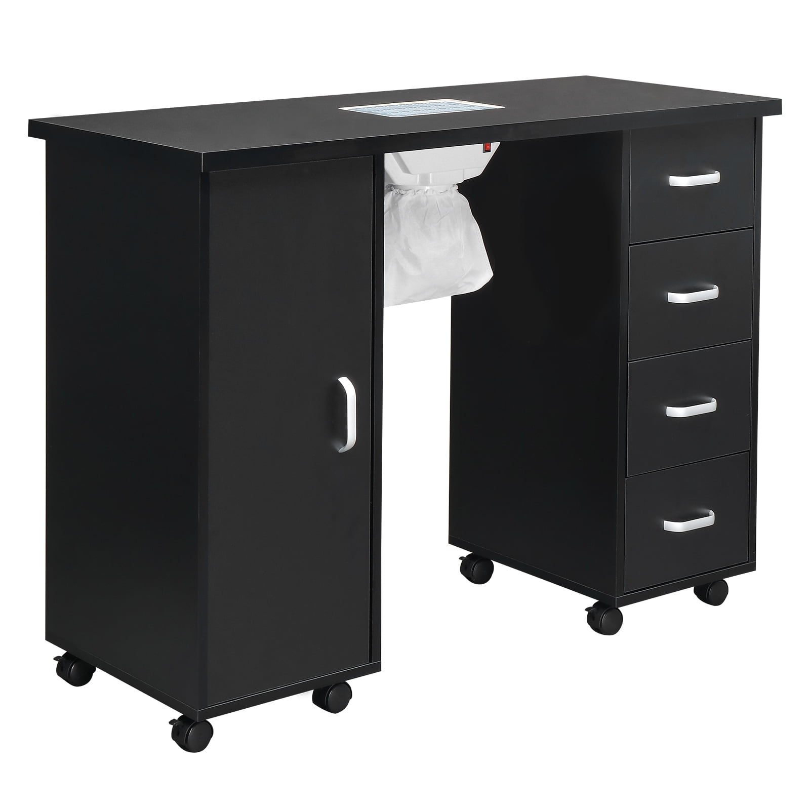 Winado 4 Removable Drawers Professional Nail Table with Fan