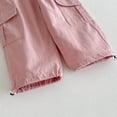 thumbnail image 4 of BLVB Toddler Baby Boys Girls Cargo Jogger Pants Little Kids Multi Pocket Cotton Casual Lounge Trousers with Elastic Hem, 4 of 5