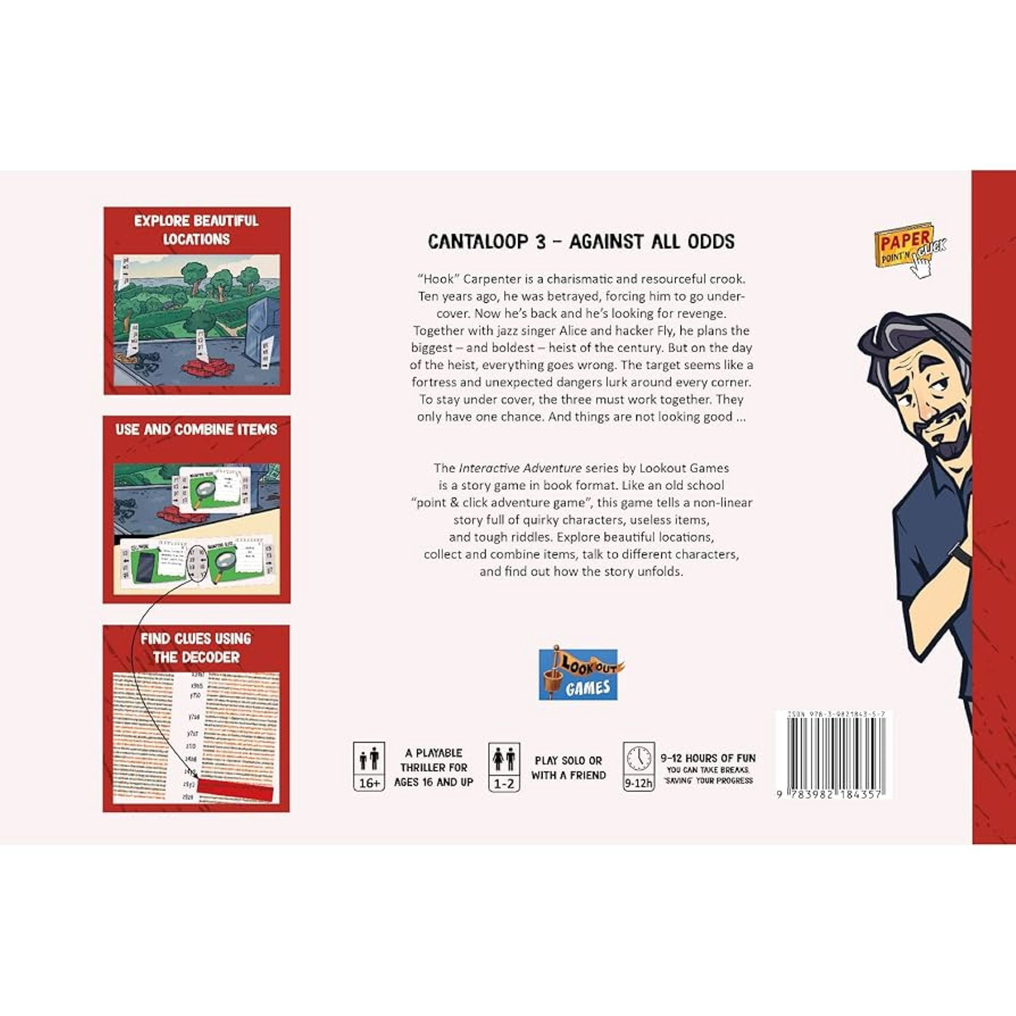 Cantaloop Interactive Game, Book 3: Against All Odds for Ages 16+, from Asmodee