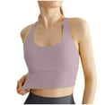 thumbnail image 4 of SCSAlgin Womens Seamless Sports Bra Wireless Compression Bras Super Comfort Yoga Bralette Breathable Crop Tank Tops, 4 of 6